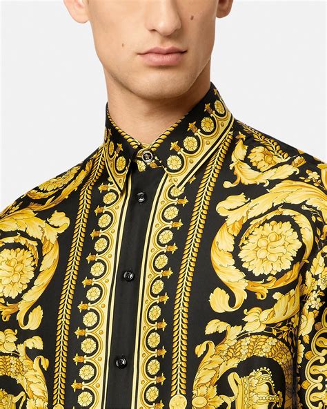 versace barocko|versace barocco shirt men's.